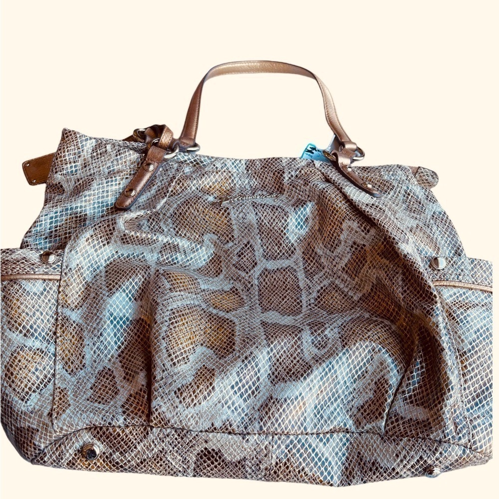 B. Makowsky Snakeskin Hobo Bag